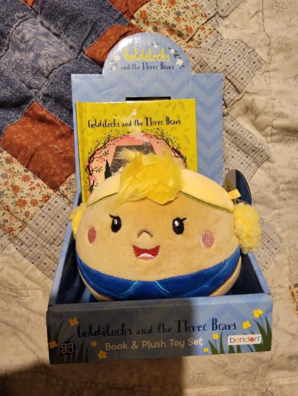 Bendon Giggle + Grow Goldilocks And The Three Bears Plush And Book
